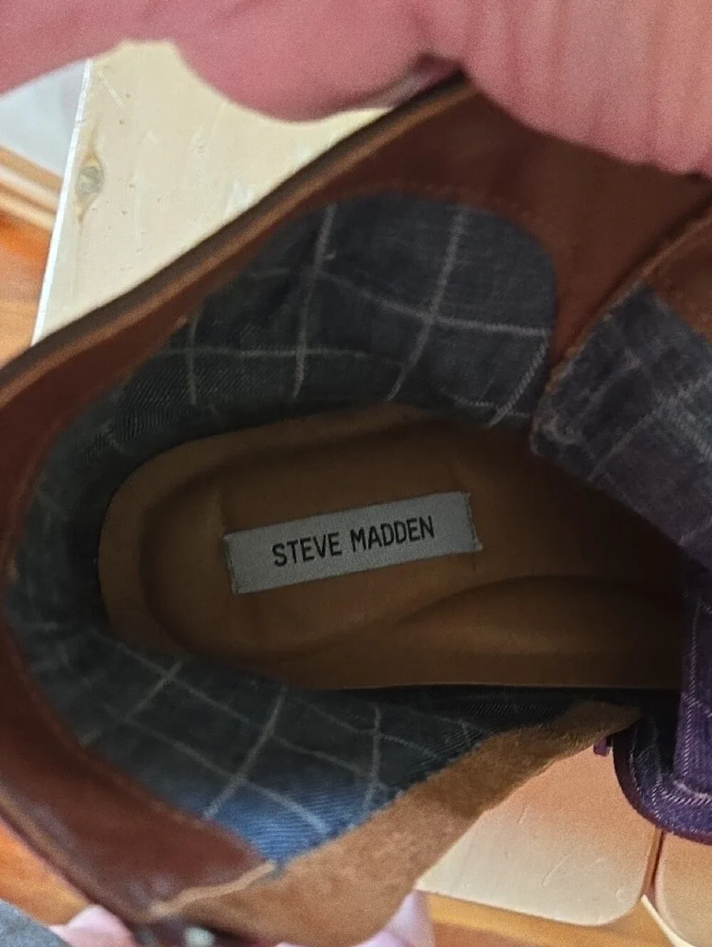 Steve Madden Men's Dark Brown Leather Chukka Boots